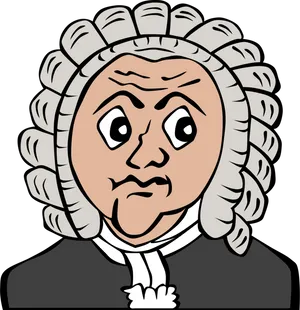 Surprised Judge Cartoon Character PNG image