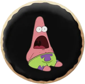 Surprised Pink Starfish Cartoon Character PNG