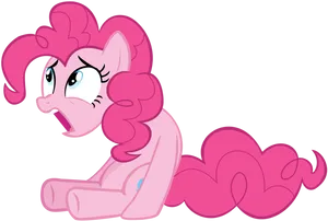 Surprised Pinkie Pie Cartoon PNG image