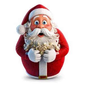 Surprised Santa Cartoon Png 49 PNG image