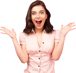 Surprised Woman Reaction.png PNG image