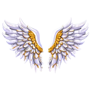 Surreal Angel Wings Emblem PNG 52
