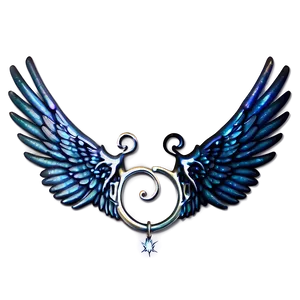 Surreal Angel Wings Emblem Png Kdj PNG image