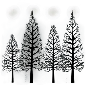 Surreal Black Trees Png Owf77 PNG image