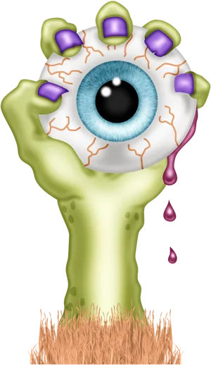 Surreal Eyeball Tree Illustration PNG image