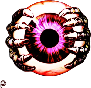 Surreal_ Giant_ Eye_ Surrounded_by_ Hands.png PNG image