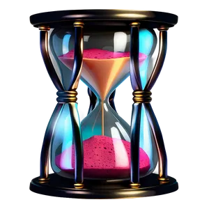 Surreal Hourglass Scene PNG Qoi