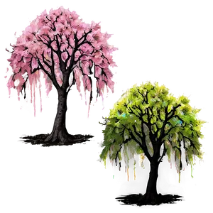"surreal Pink Tree PNG" 35
