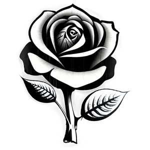 Surreal Rose Black And White Png 54 PNG image