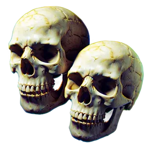 Surreal Skull Image PNG A