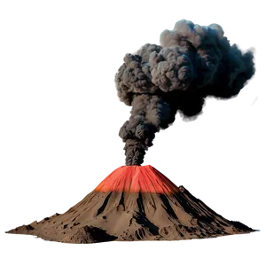 Surreal Volcano Scene Png Rlv57 PNG image