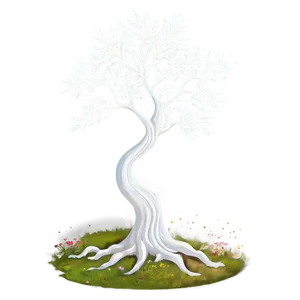 Surreal White Tree Art Png 57 PNG image