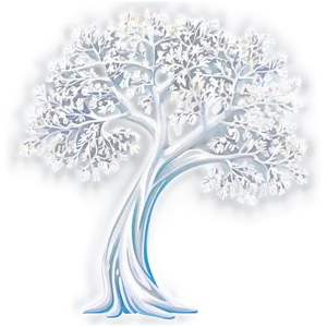 Surreal White Tree Art Png Ugh PNG image