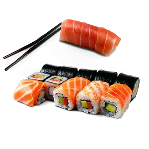 Sushi And Chopsticks PNG 05212024