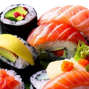 Sushi And Sashimi Feast Png Nll PNG image