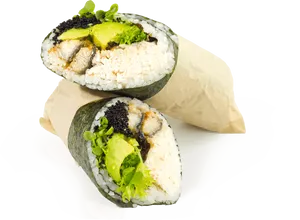 Sushi Burrito Hybrid Dish