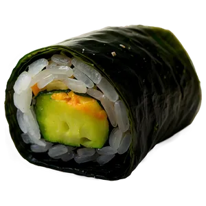 Sushi In Seaweed Wrap PNG Oym28