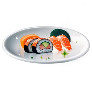 Sushi Plates Design PNG Voe PNG
