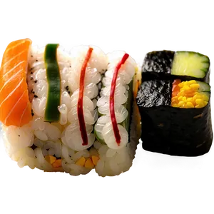Sushi Roll Varieties PNG Bjw PNG