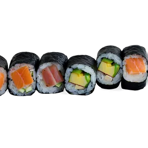Sushi Roll Varieties PNG Kxp PNG