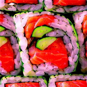 Sushi Roll With Cucumber PNG 05212024