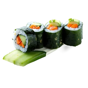 Sushi Roll With Cucumber PNG 41