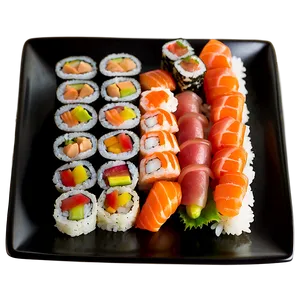 Sushi Sampler Platter PNG Suu PNG