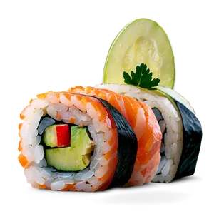Sushi With Ginger PNG Por