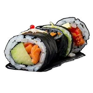 Sushi With Tempura PNG Kkl95 PNG
