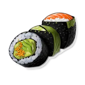 Sushi With Wasabi PNG Pjr2