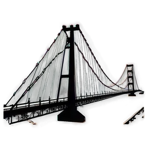 Suspension Bridge Silhouette Png Lkf22 PNG image
