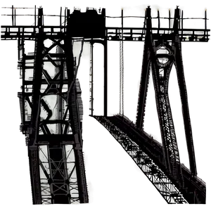 Suspension Bridge Silhouette Png Vvv77 PNG image