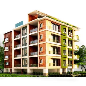 Sustainable Apartment Architecture PNG Yky83 PNG
