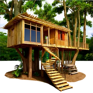 Sustainable Treehouse Living Png 55 PNG image