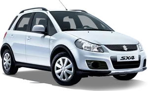 Suzuki S X4 Crossover Silver PNG image