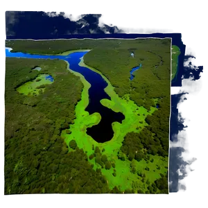 Swamp Marshlands Aerial Png Uuo30 PNG image