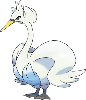 Swan Pokemon Swanna Illustration PNG image
