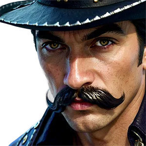 Swashbuckling Swordsman Mustache PNG Qrm13 PNG
