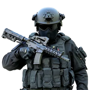 Swat Team In Stealth Mode Png 40 PNG image