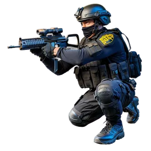 Swat Team Officer Png 06252024 PNG image