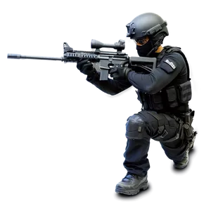 Swat Team Officer PNG Mej PNG