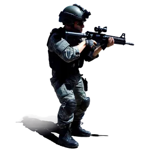 Swat Team Precision Shooting Png 06122024 PNG image