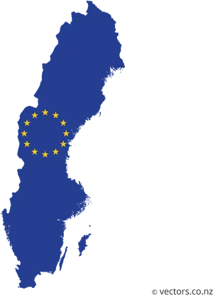 Sweden E U Map Vector PNG image