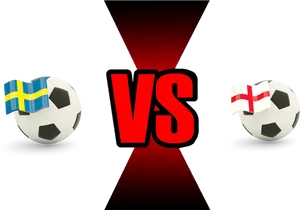 Swedenvs England Soccer Match Graphic PNG image