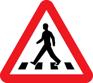 Swedish Pedestrian Crossing Sign PNG image