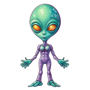Sweet Alien Illustration PNG 33 PNG