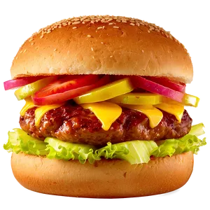 Sweet And Spicy Hawaiian Burger Png 87 PNG image