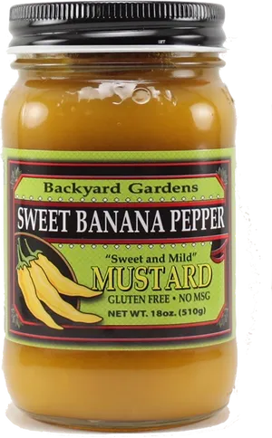 Sweet Banana Pepper Mustard Jar