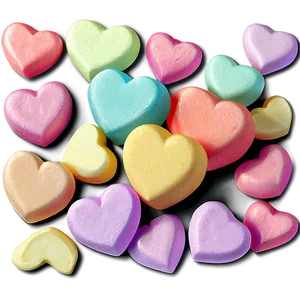 Sweet Conversation Hearts Png Mwv PNG image