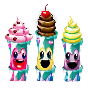 Sweet Food Characters PNG Xdh PNG